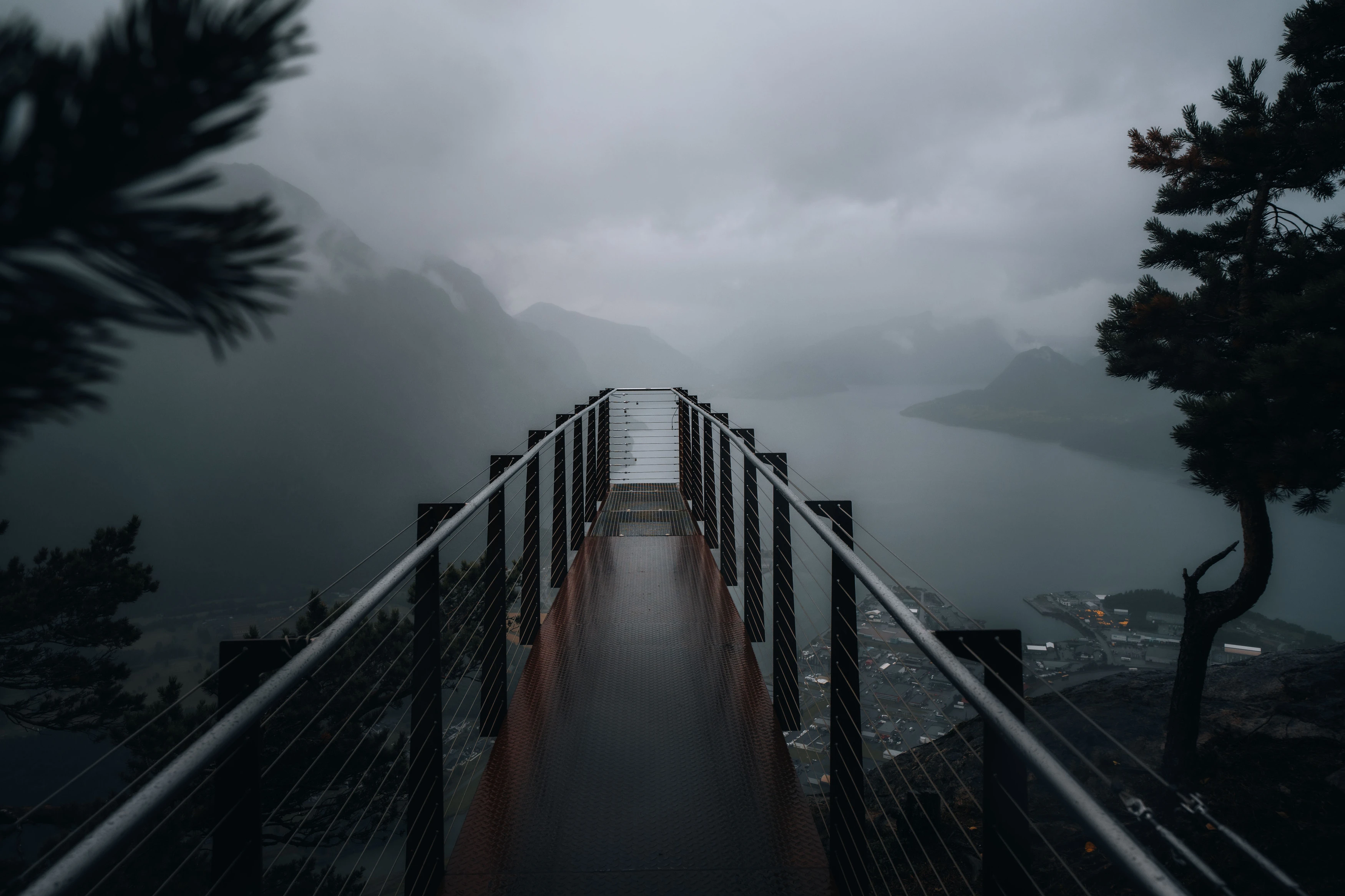 La passerelle dans le vide